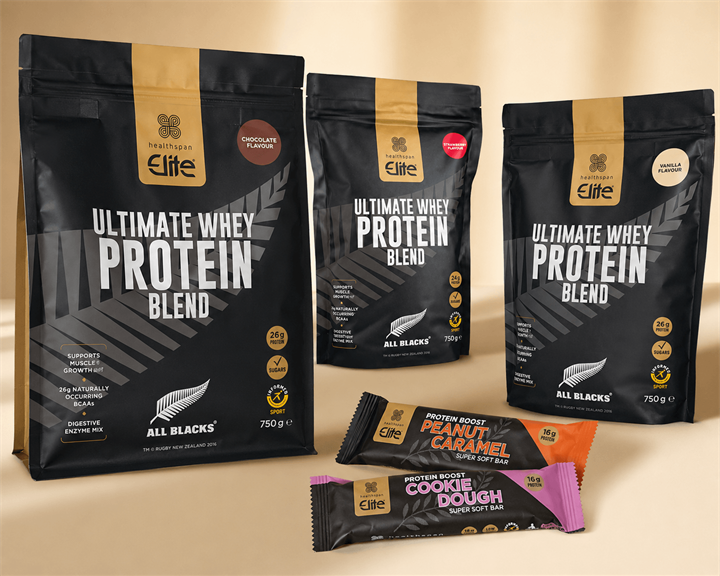 Healthspan Elite protein products