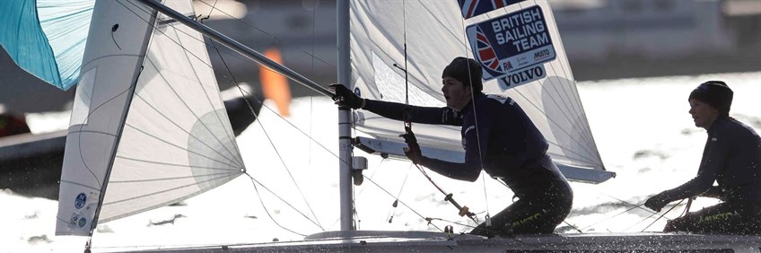 Photo of two people sailing for British Sailing team