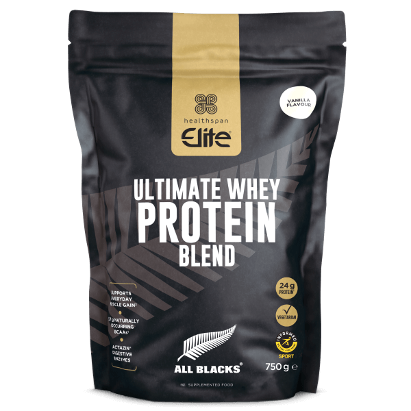 All Blacks Ultimate Whey Protein Blend pack