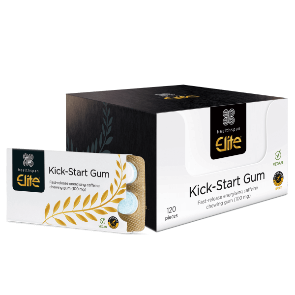 Elite Kick-Start Caffeine Gum pack