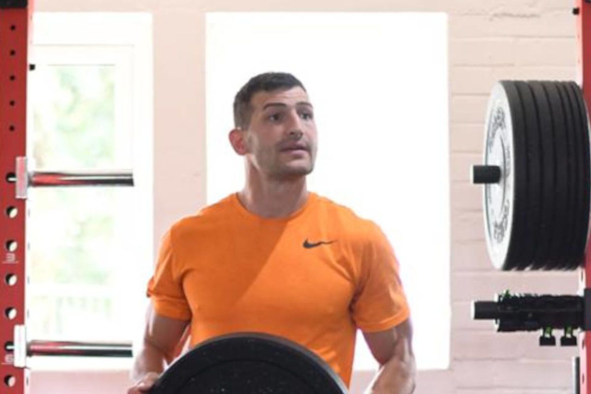 Jonny May at the gym