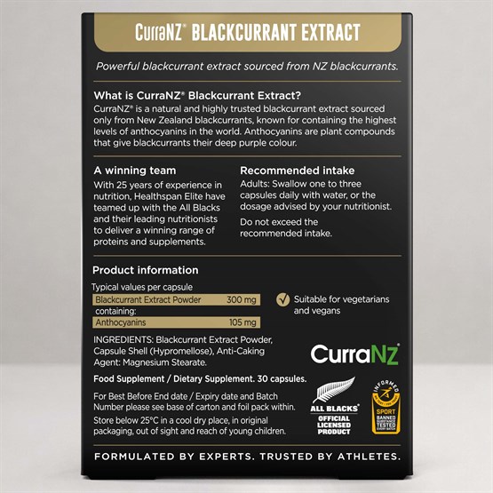 All Blacks CurraNZ Blackcurrant Extract 