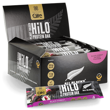 All Blacks Plant−Based HiLo® Protein Bar - Black Forest Gateau