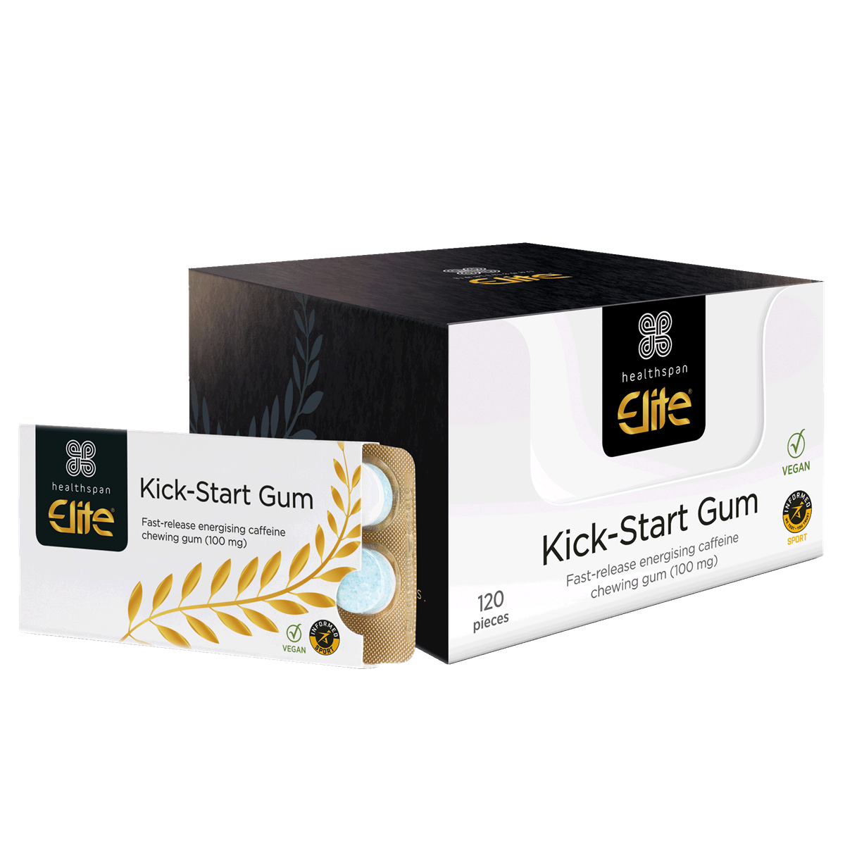 Elite KickStart Caffeine Gum